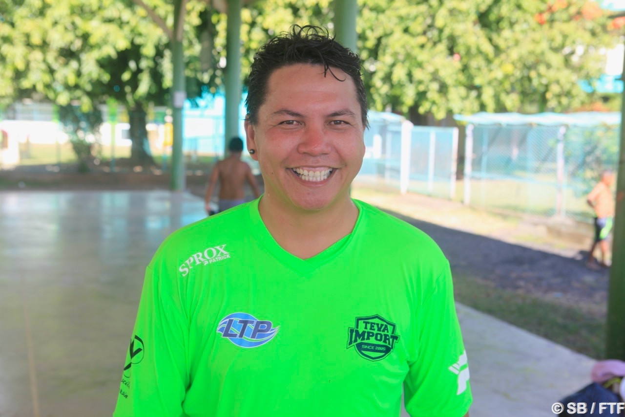 Raimana Bulluc, président de l'association Air Tahiti foot & BS