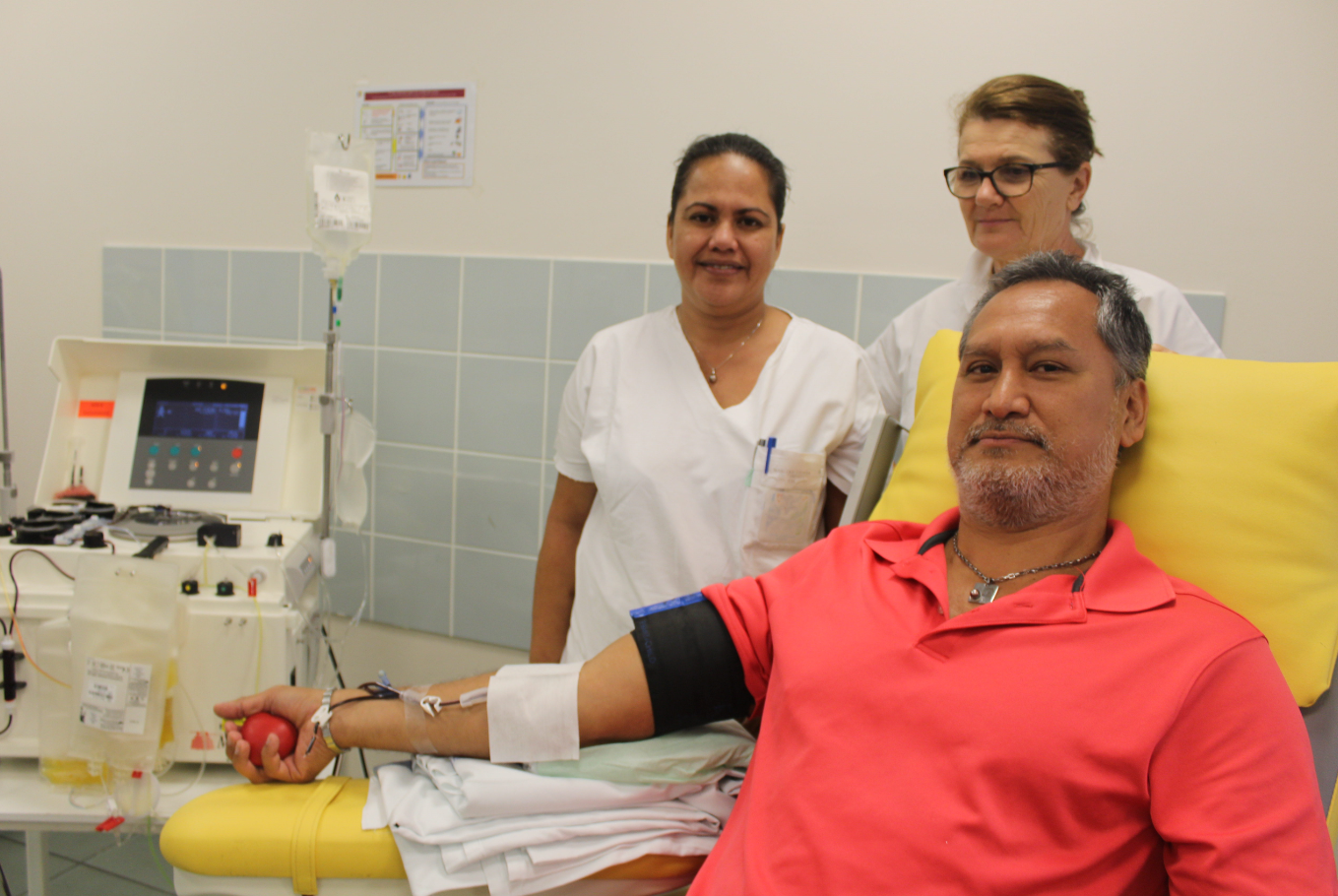 Cela fait plus de 30 ans qu'Haimana donne son sang.