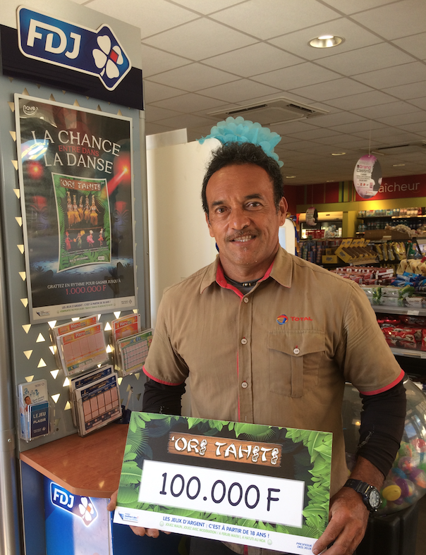 Une gagnante à  100 000 Fcfp au nouveau jeu  ‘Ori Tahiti de la PDJ