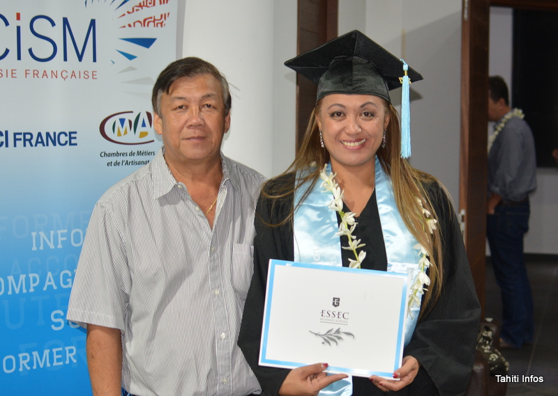 Six étudiants polynésiens diplômés de l'ESSEC