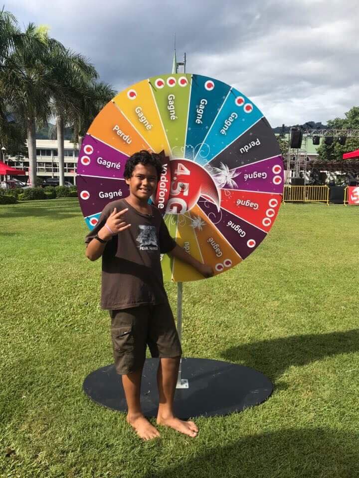 Course au trésor et roue de la fortune pour cadeaux à gogo