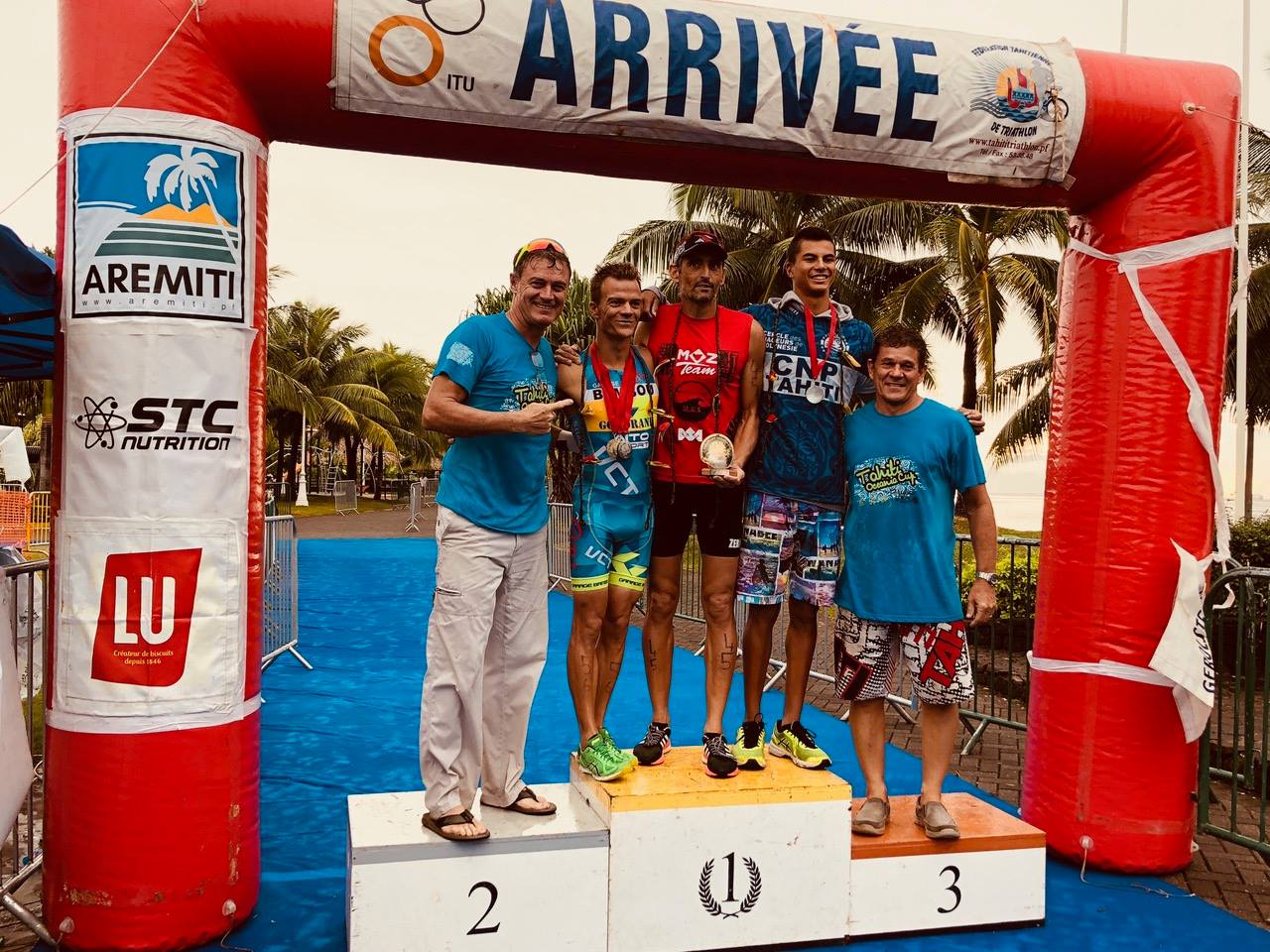 Le podium de la catégorie open