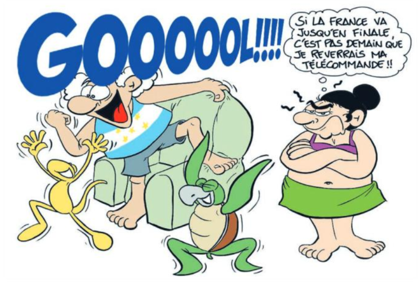 " La France en quart de finale" par Munoz