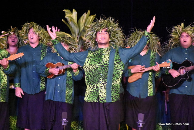 La prestation de "Te Noha nō Rotui" en photos