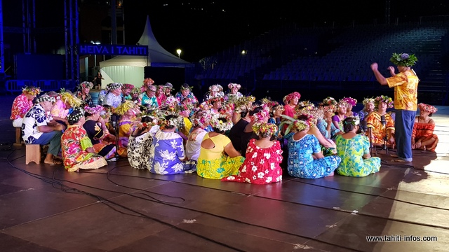 Le groupe "Tamarii Rapa no Tahiti" sera composé de plus de 60 chanteurs.