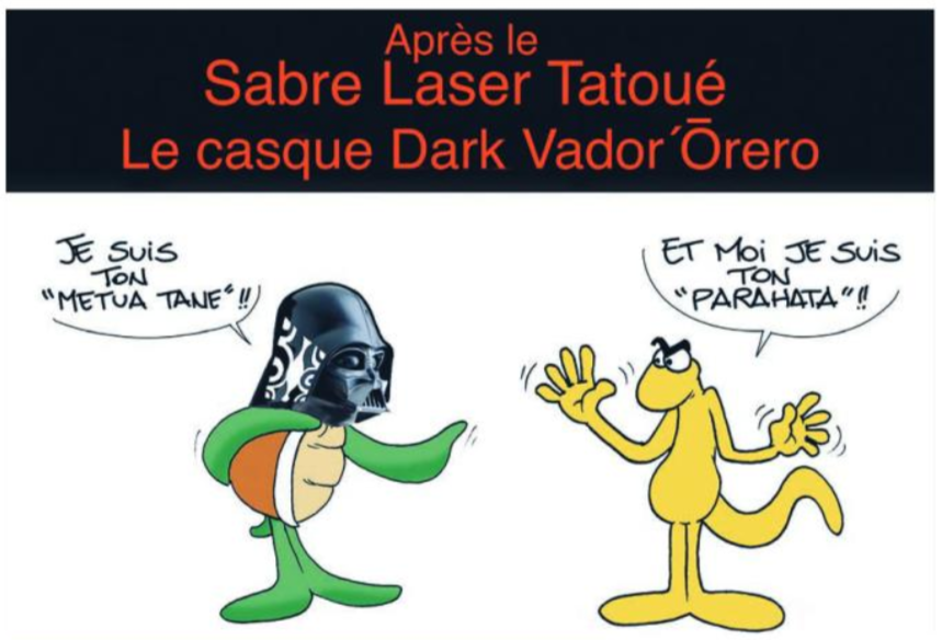 " Le sabre laser tatoué " vu par Munoz