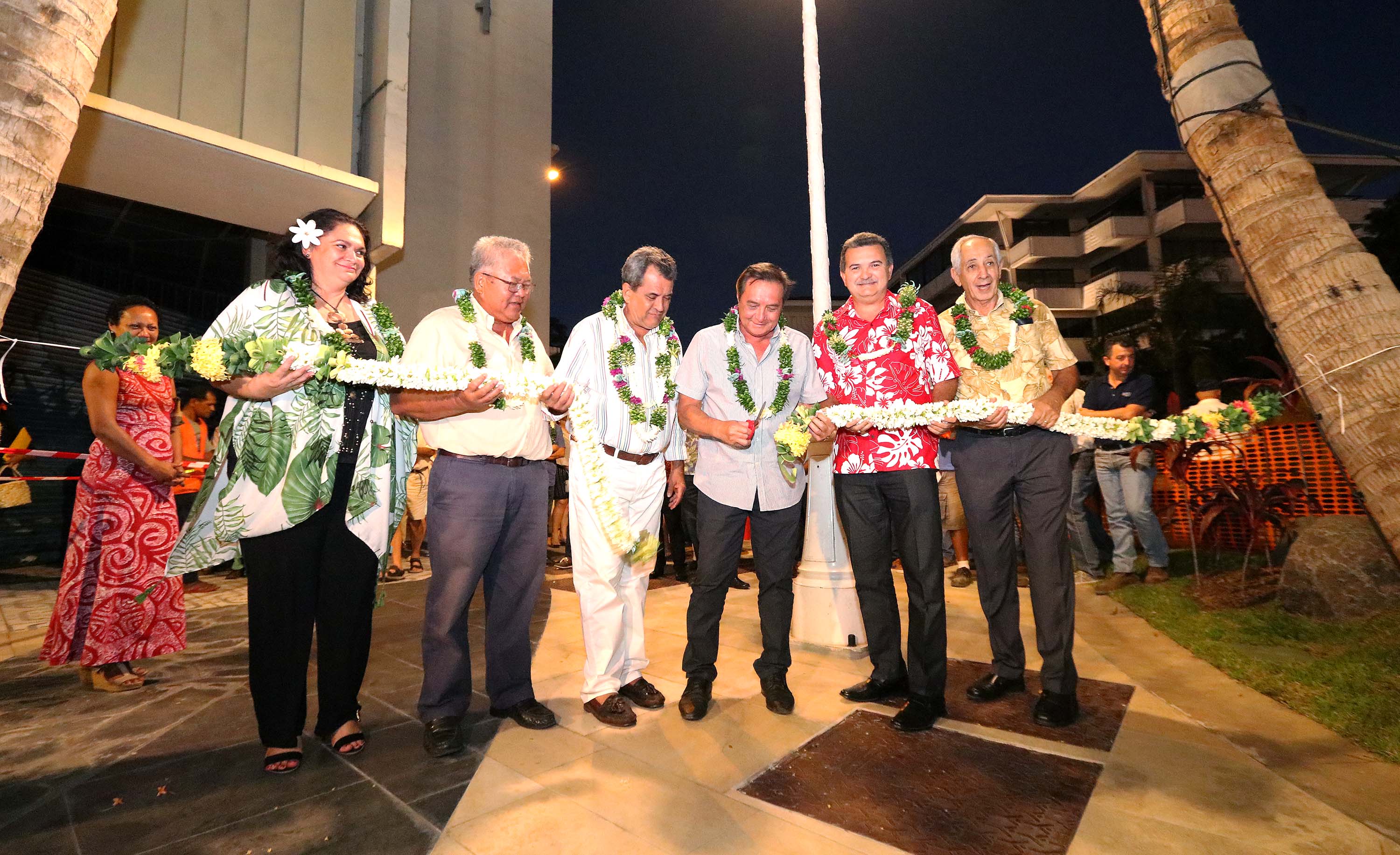 Inauguration des aménagements du front de mer de Papeete