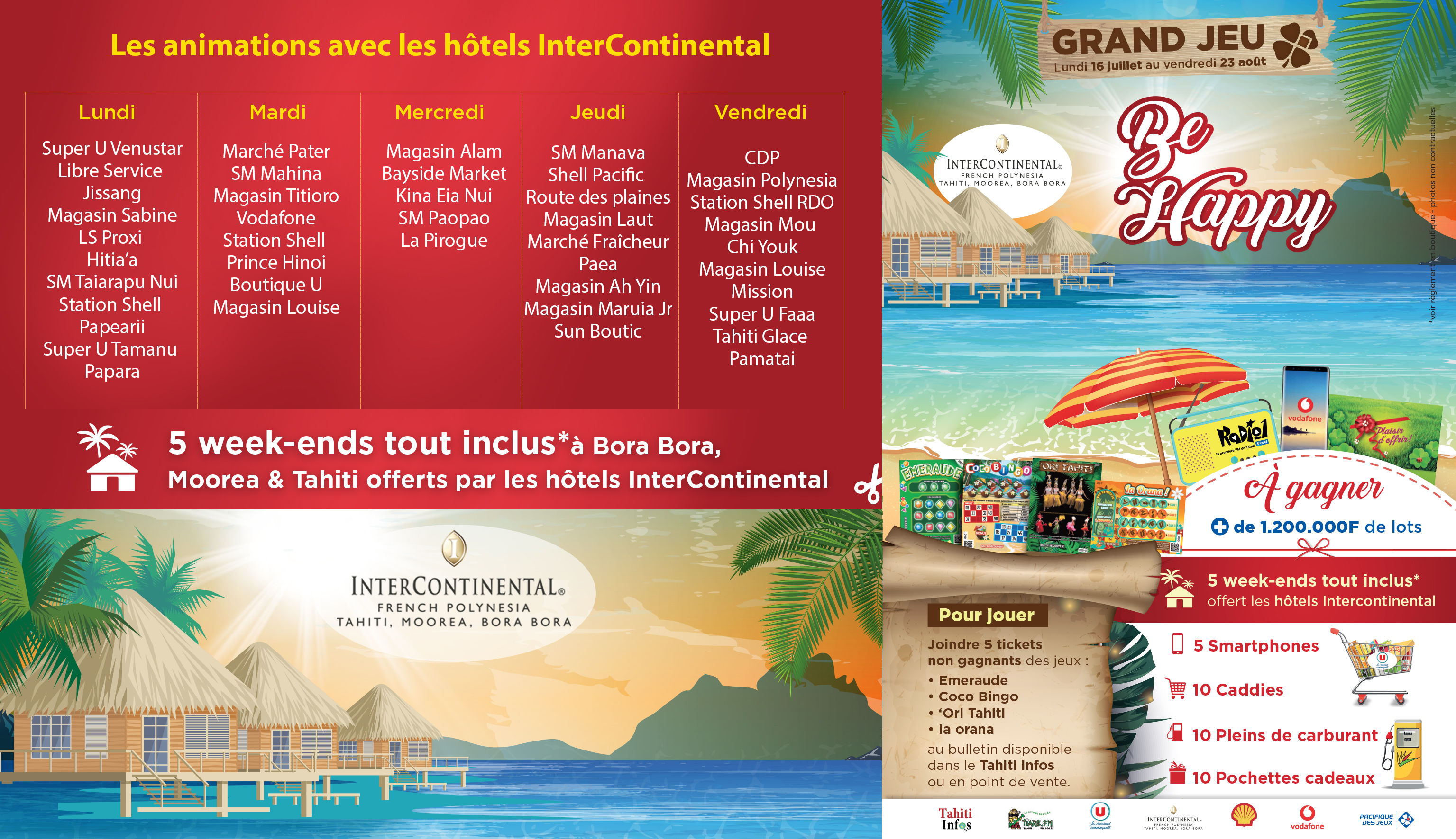 Grand jeu concours Be Happy : La caravane du Tiurai débutera lundi 30 juillet