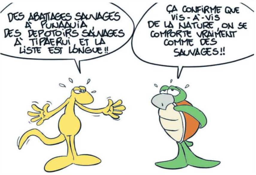 " Défrichage sauvage " vu par Munoz