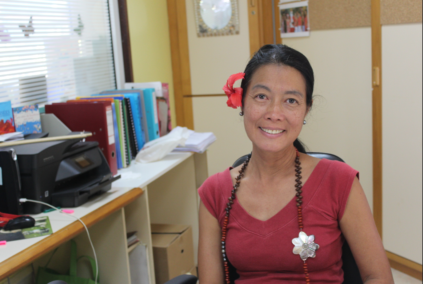 Karine Giraud est la nouvelle directrice de l'école Saint-Michel à Pirae.
