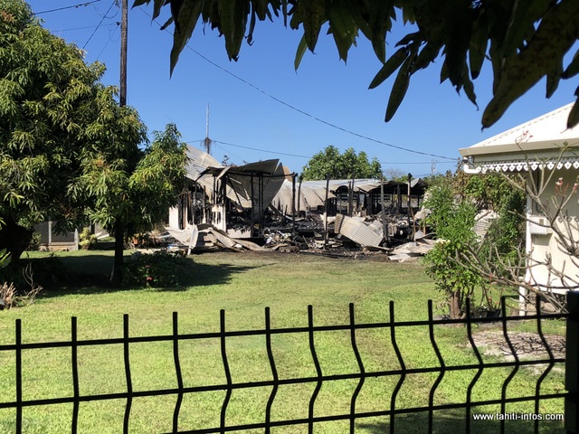 La seconde maison touchée se situe sur une propriété familiale dans le quartier Graffe.