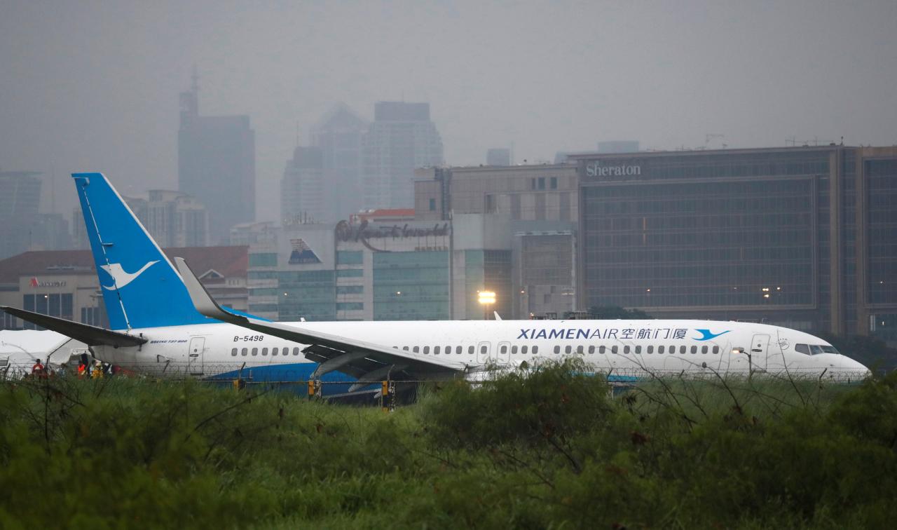 Sortie de piste d'un avion à Manille: au moins 67 vols annulés