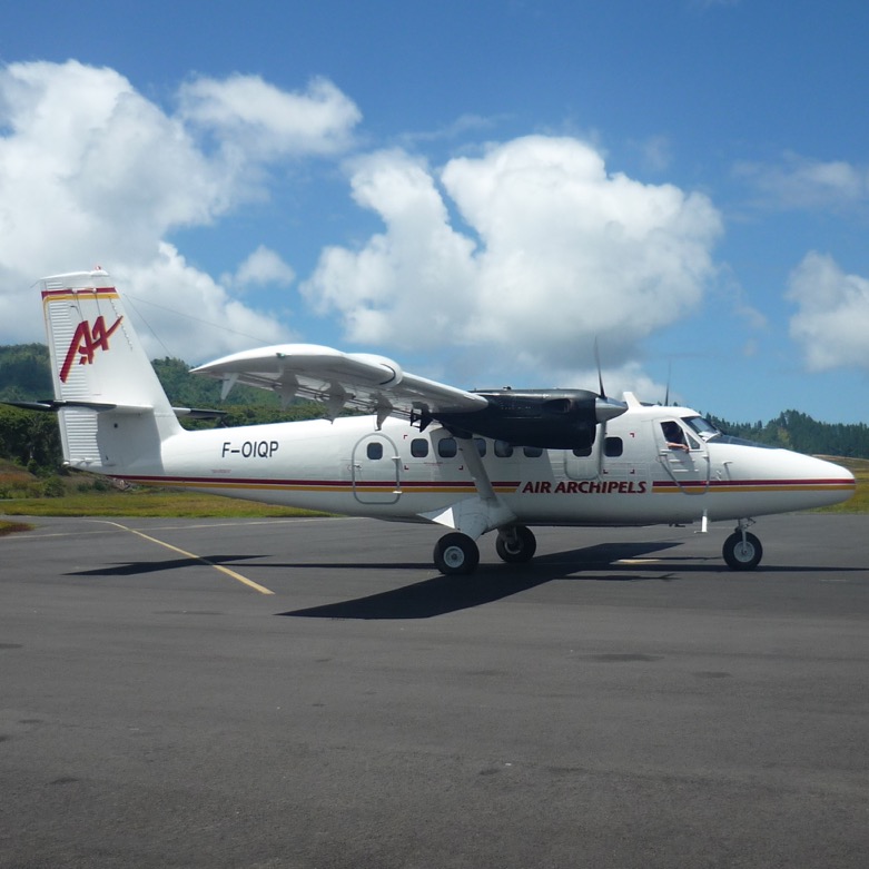 Le F-OIQP, appartient au groupe Air Tahiti. Crédit Air Archipels