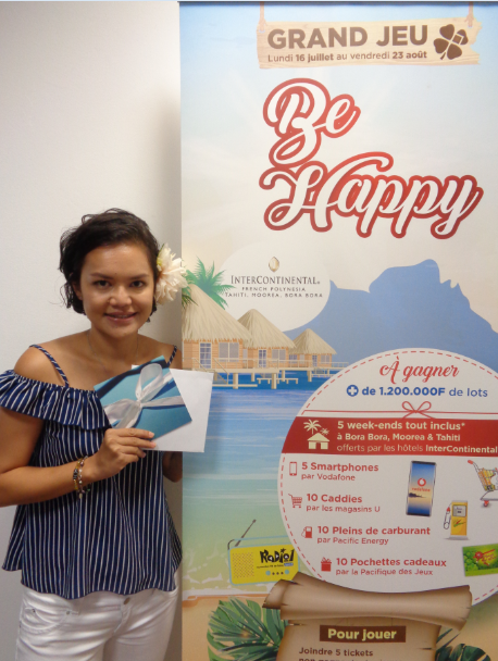 Pacifique des Jeux  : Retrouvez le nom des gagnants du jeu concours Be Happy 2018