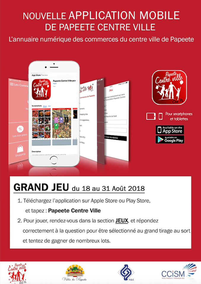 Bons plans, restos, shopping… Papeete Centre Ville sort son appli
