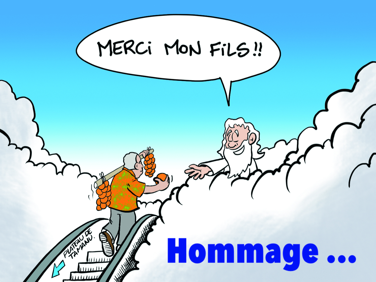 " Hommage à Rony Tumahai " par Munoz