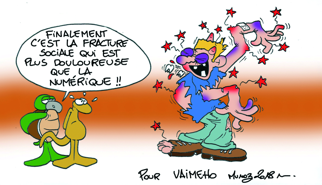 " La fracture sociale " par Munoz