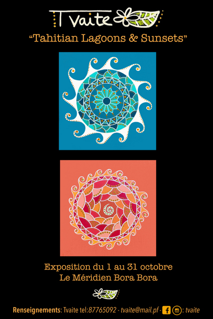 Tvaite revient avec une nouvelle exposition : Tahitian Lagoons and Sunsets