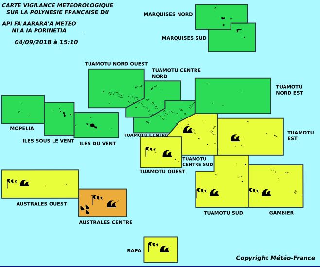 Les Australes touchés de plein fouet par le mauvais temps