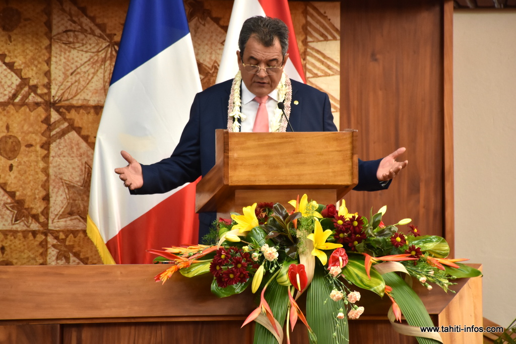 Ouverture de la session budgétaire 2018 : le discours d'Edouard Fritch
