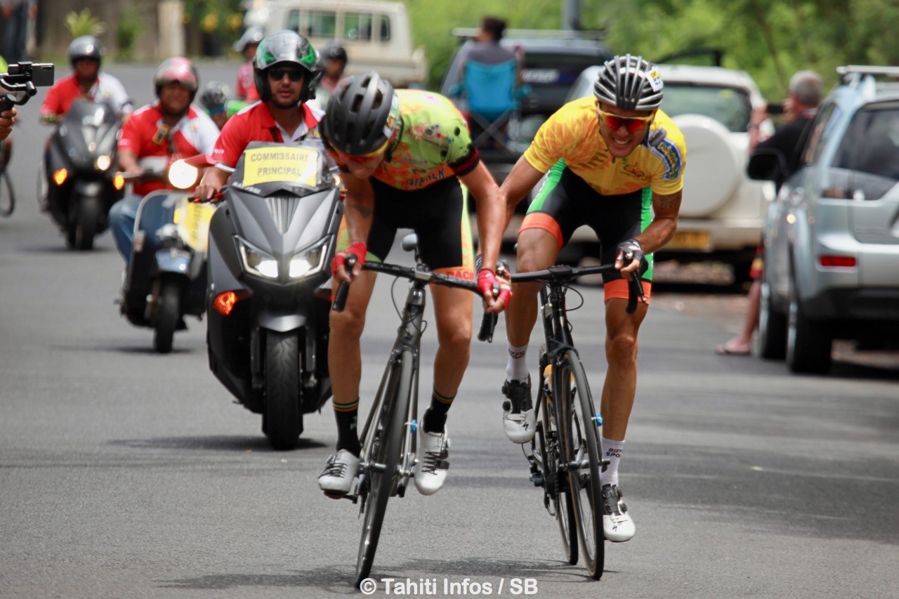 Taruia Krainer est arrivé deuxième au sprint dans la montée du Belvédère