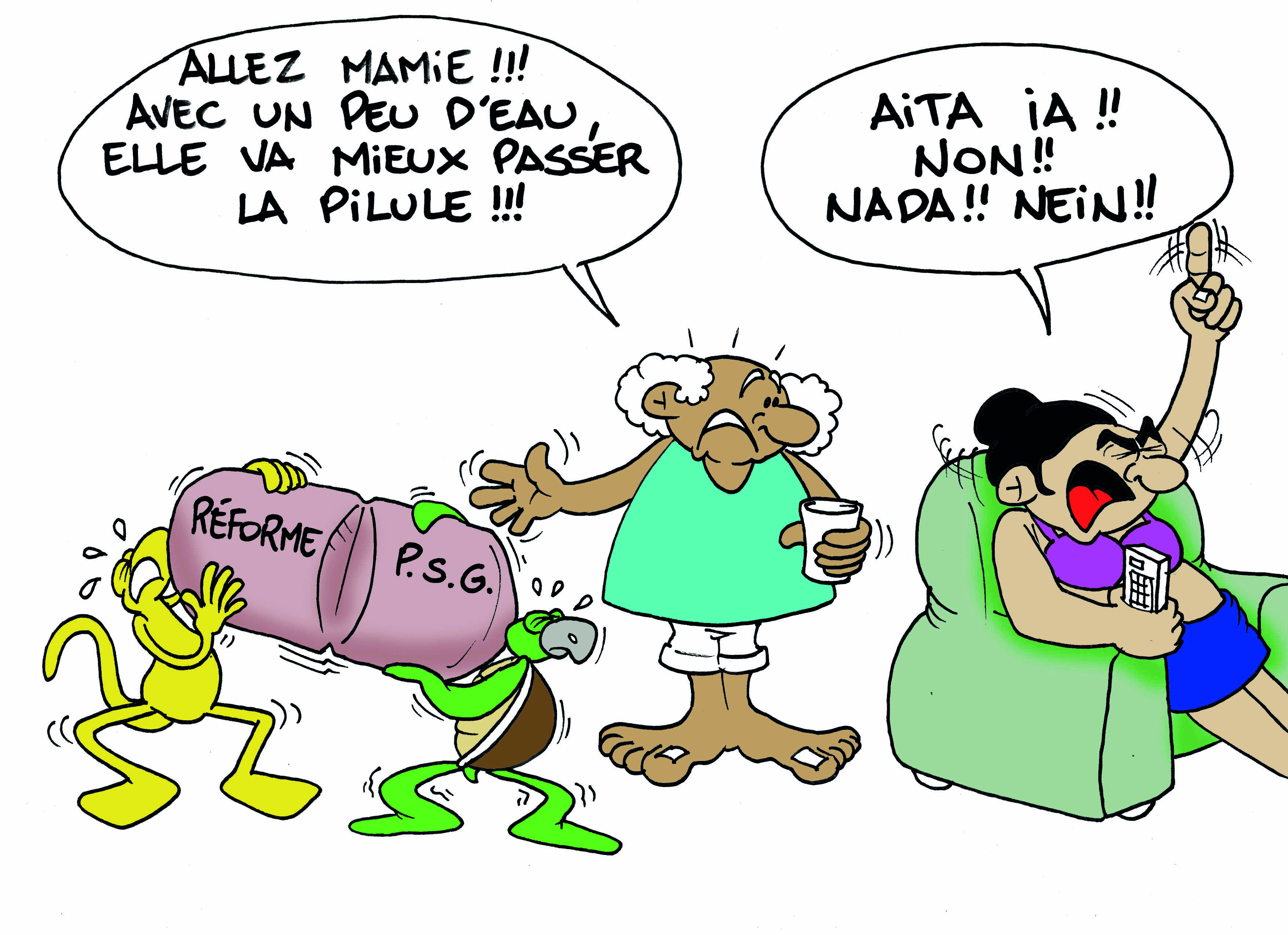 "La pilule de la PSG " vu par Munoz