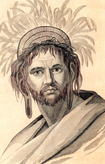 Ce portrait de Pascuan est anonyme et ancien, mais on peut imaginer que le protecteur et tortionnaire d’Eugène Eyraud en 1864, Torometi, pouvait lui ressembler.