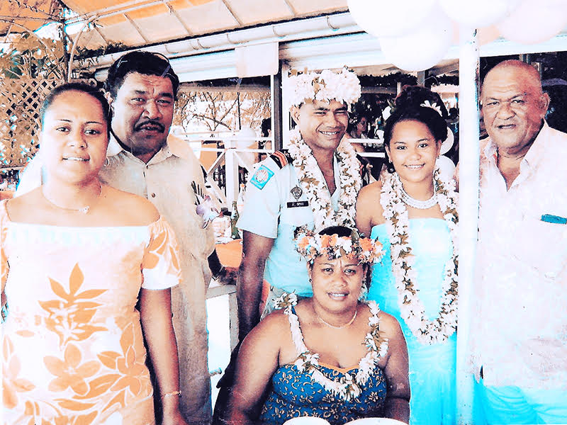 Angelo Opuu lors de son mariage.