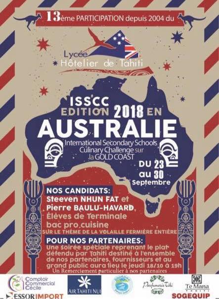 Steeven Nhun Fat et Pierre Baulu-Havard, médaillés d'argent au concours culinaire des lycées Asie-Pacifique