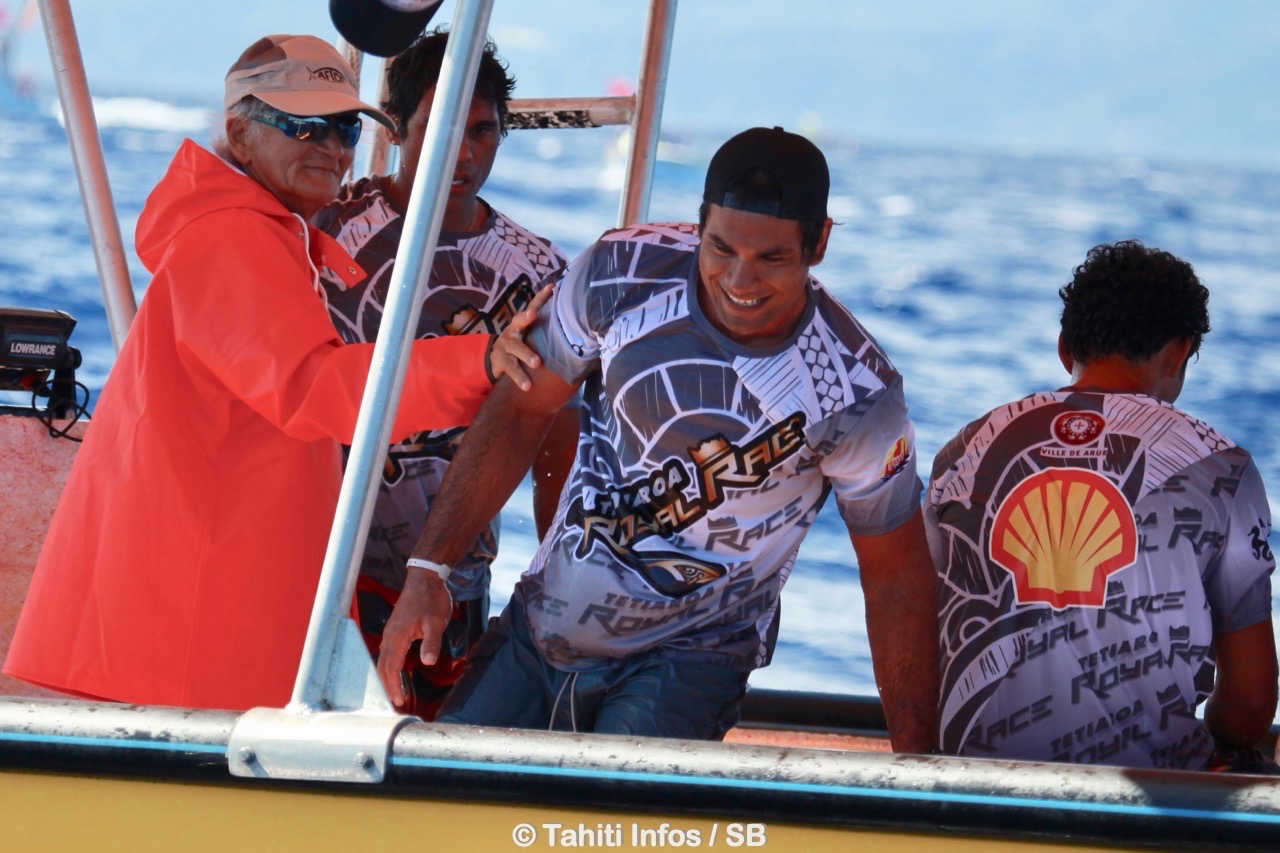Albert Moux, toujours au plus près pour encourager ses rameurs