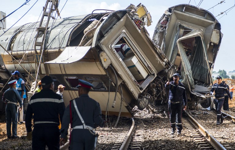 Maroc: un accident de train fait au moins six morts et 86 blessés