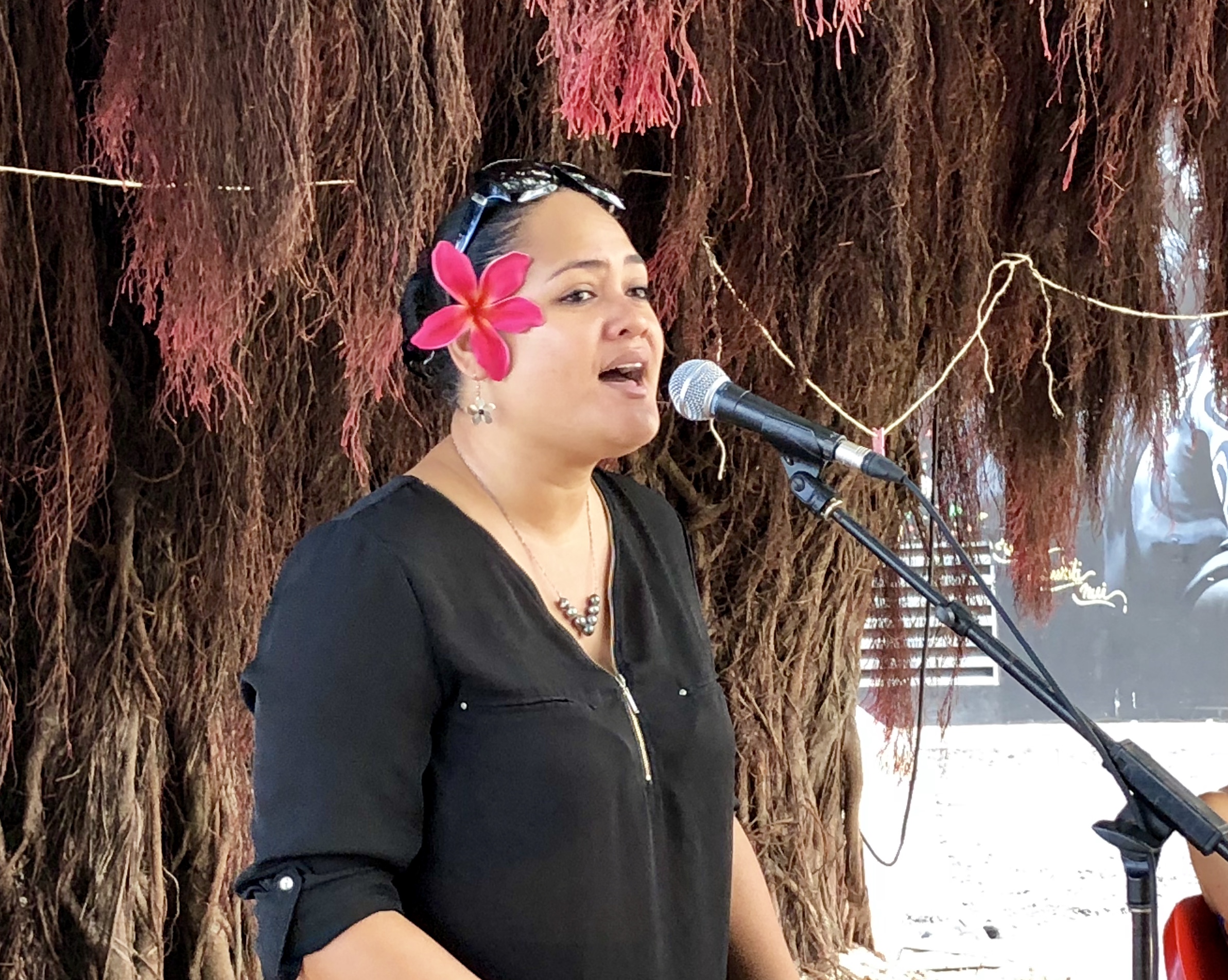 Manavib's en concert sur le paepae a Hiro