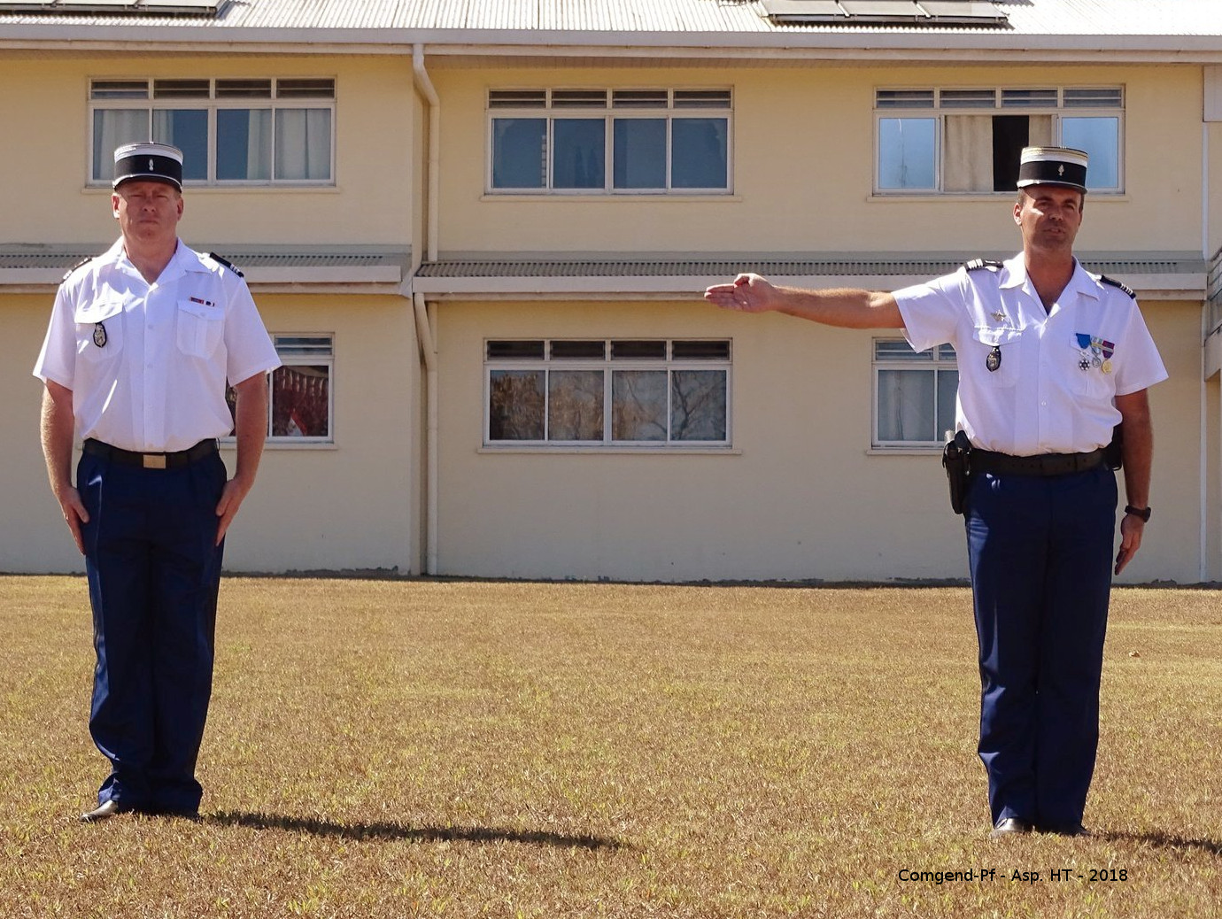Prise de commandement à la brigade de gendarmerie de Faa'a