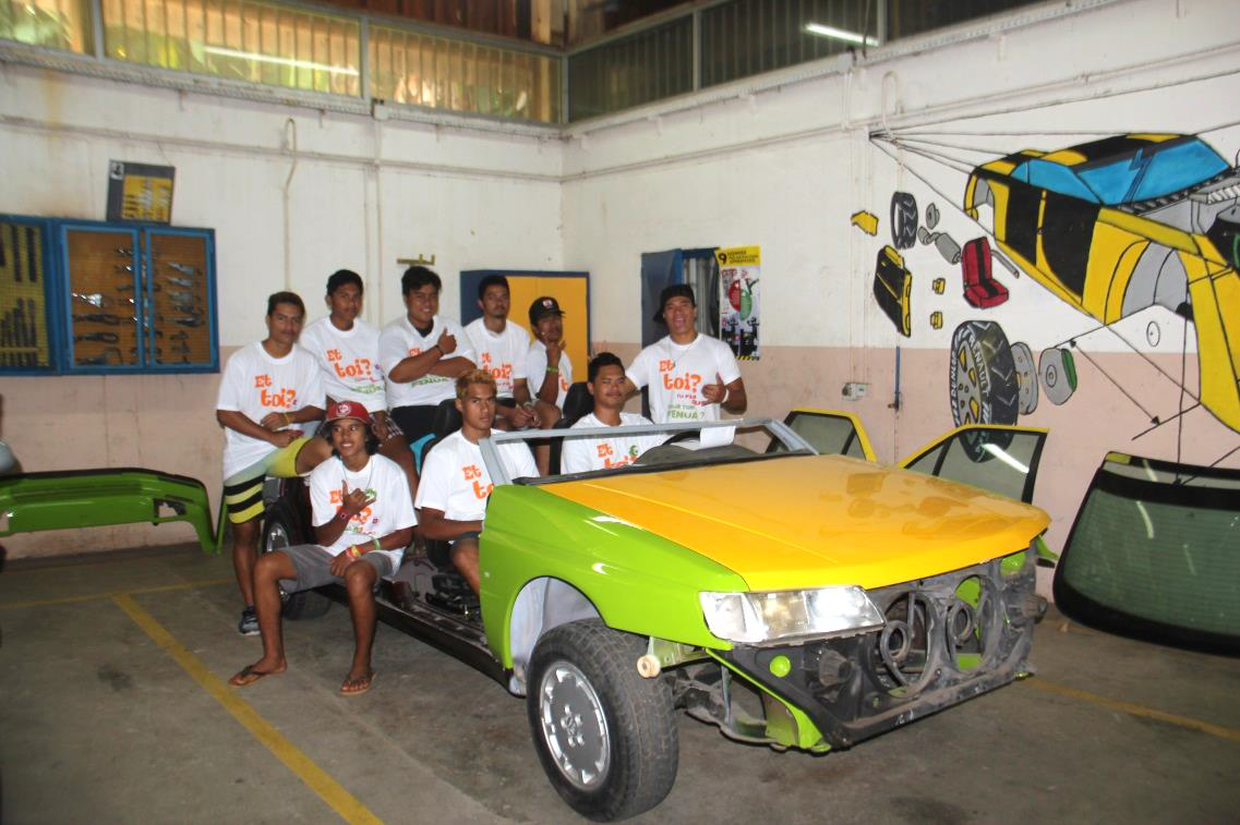 L'an dernier, le  lycée professionnel de Faaa avait remporté le trophée de la Serd au niveau national. Crédit Ademe.