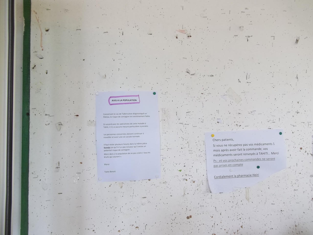 Suspicion de tuberculose à Rikitea