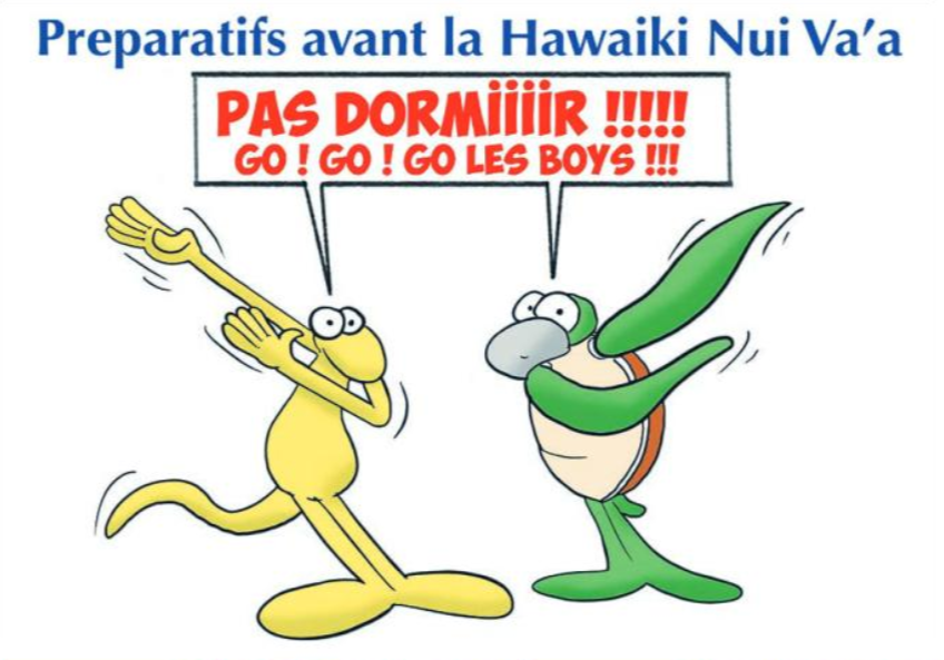 " Hawaiki Nui Va'a : Les préparatifs avant le top départ ! " par Munoz