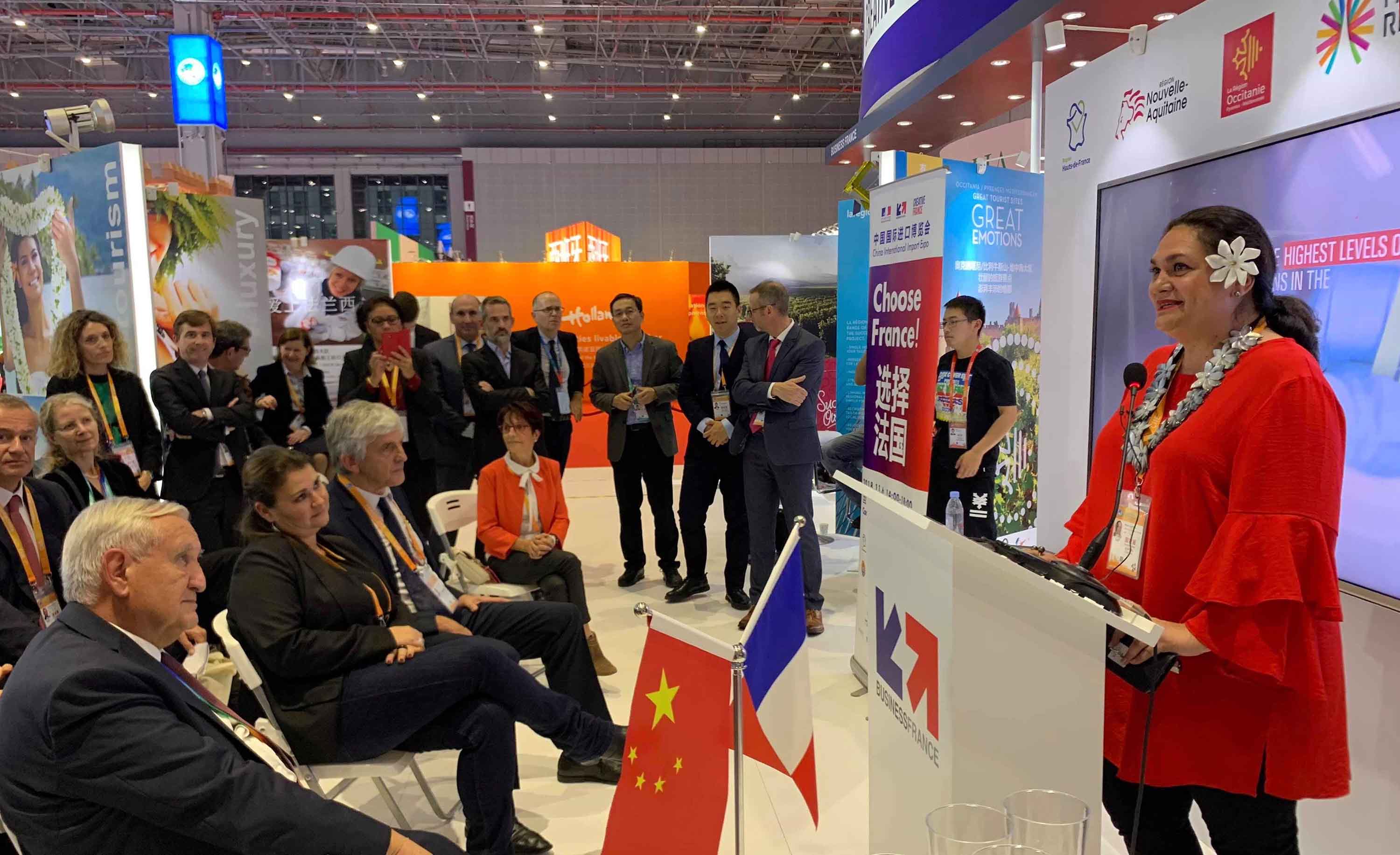 La Polynésie française présente à l'Exposition Internationale de l'Importation de Chine