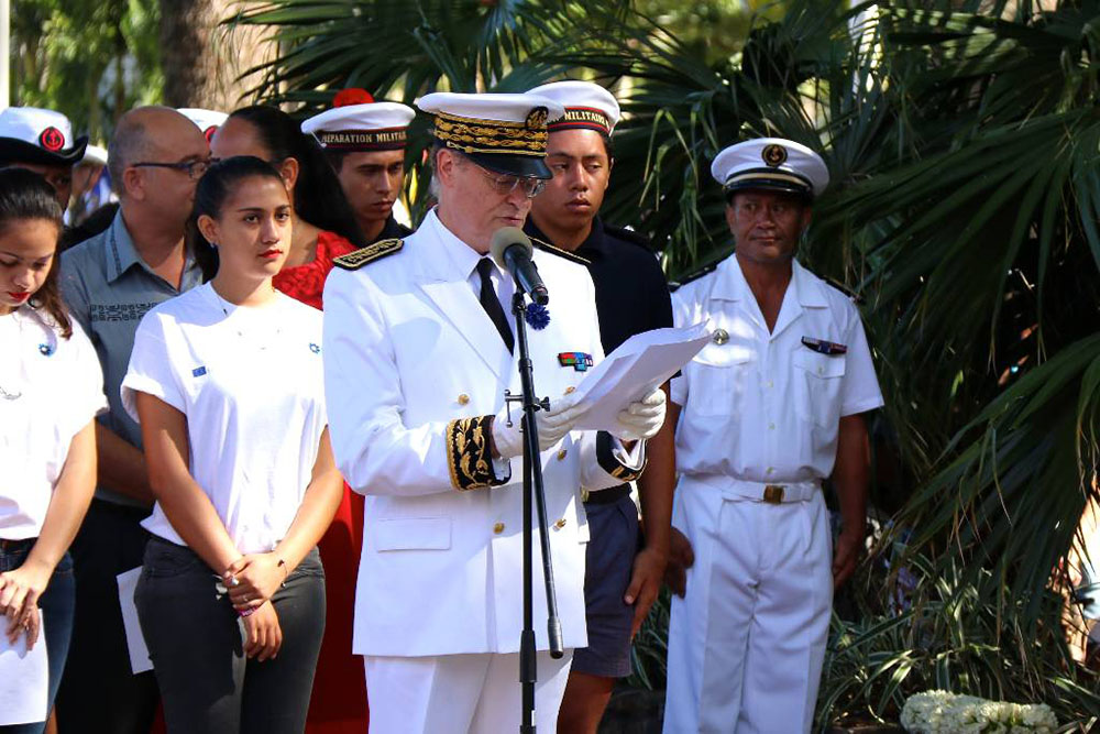 Commémoration du 100ème anniversaire de l’Armistice de 1918 à Papeete