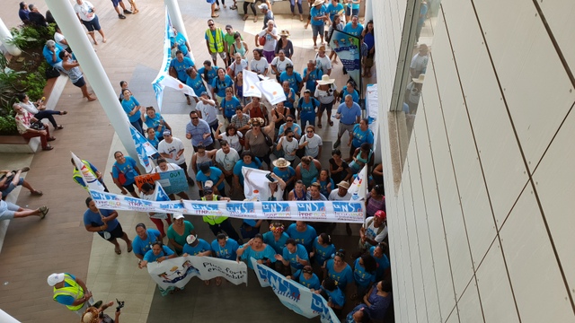 Plus de 270 grévistes se sont retrouvés ce lundi, au vice-rectorat.