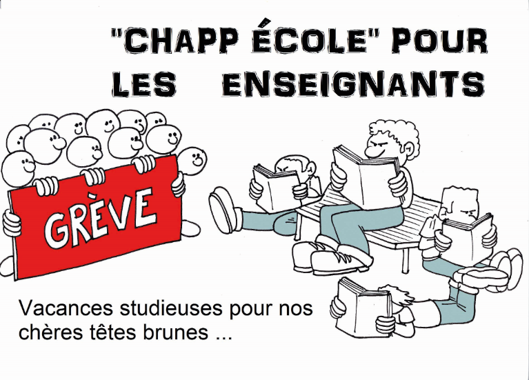 " Grève de l'Education " vu par Munoz