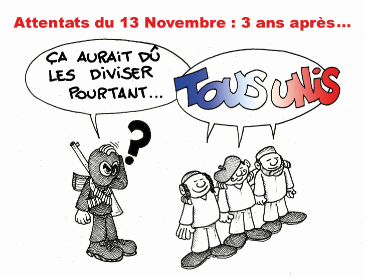 " Hommage aux victimes du 13 Novembre " par Munoz