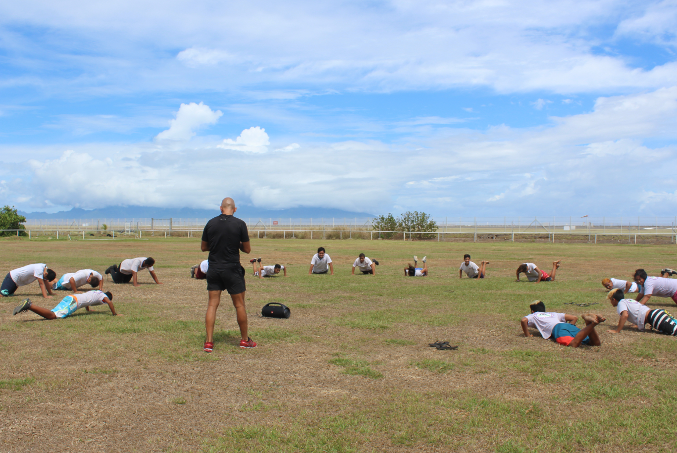 Les collégiens ont montré de bonnes aptitudes au CrossFit.
