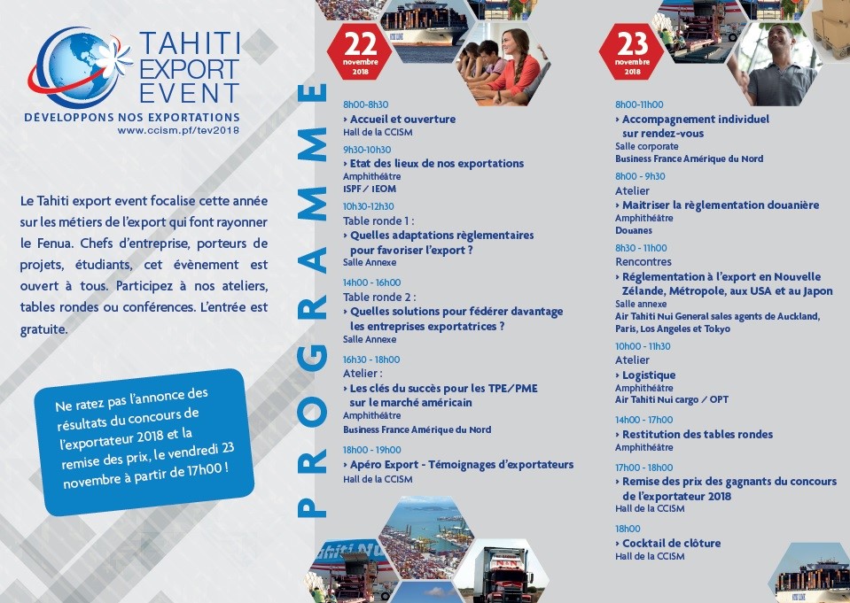 Conférences et ateliers à la CCISM pour développer nos exportations