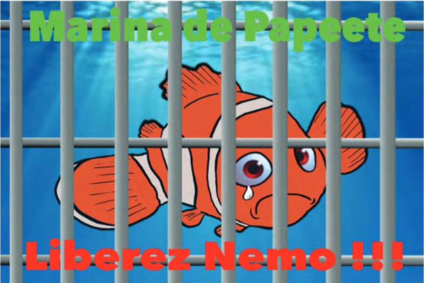 " Le parc à poissons de la marina de Papeete " vu par Munoz