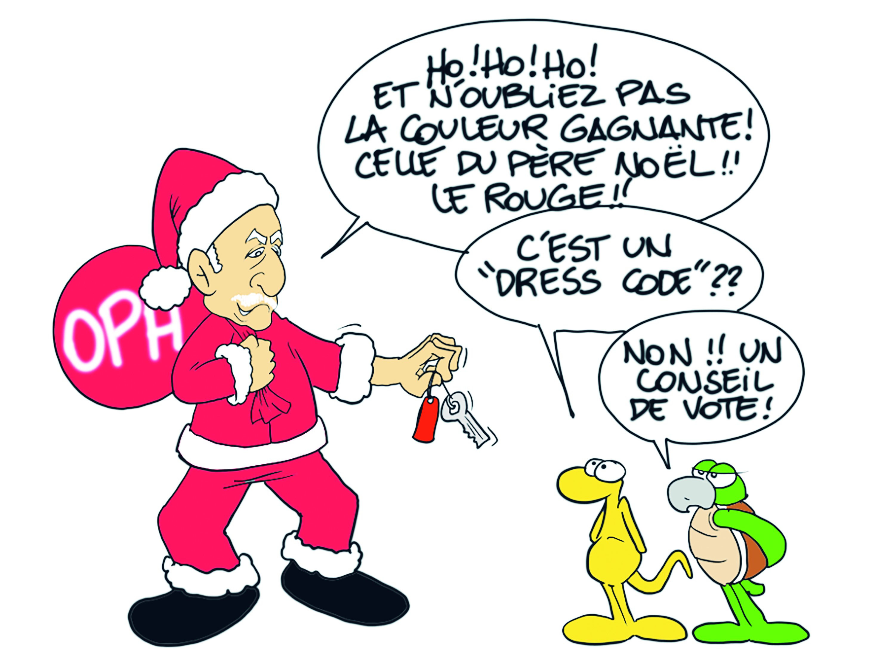 " Remise de clés OPH " vu par Munoz