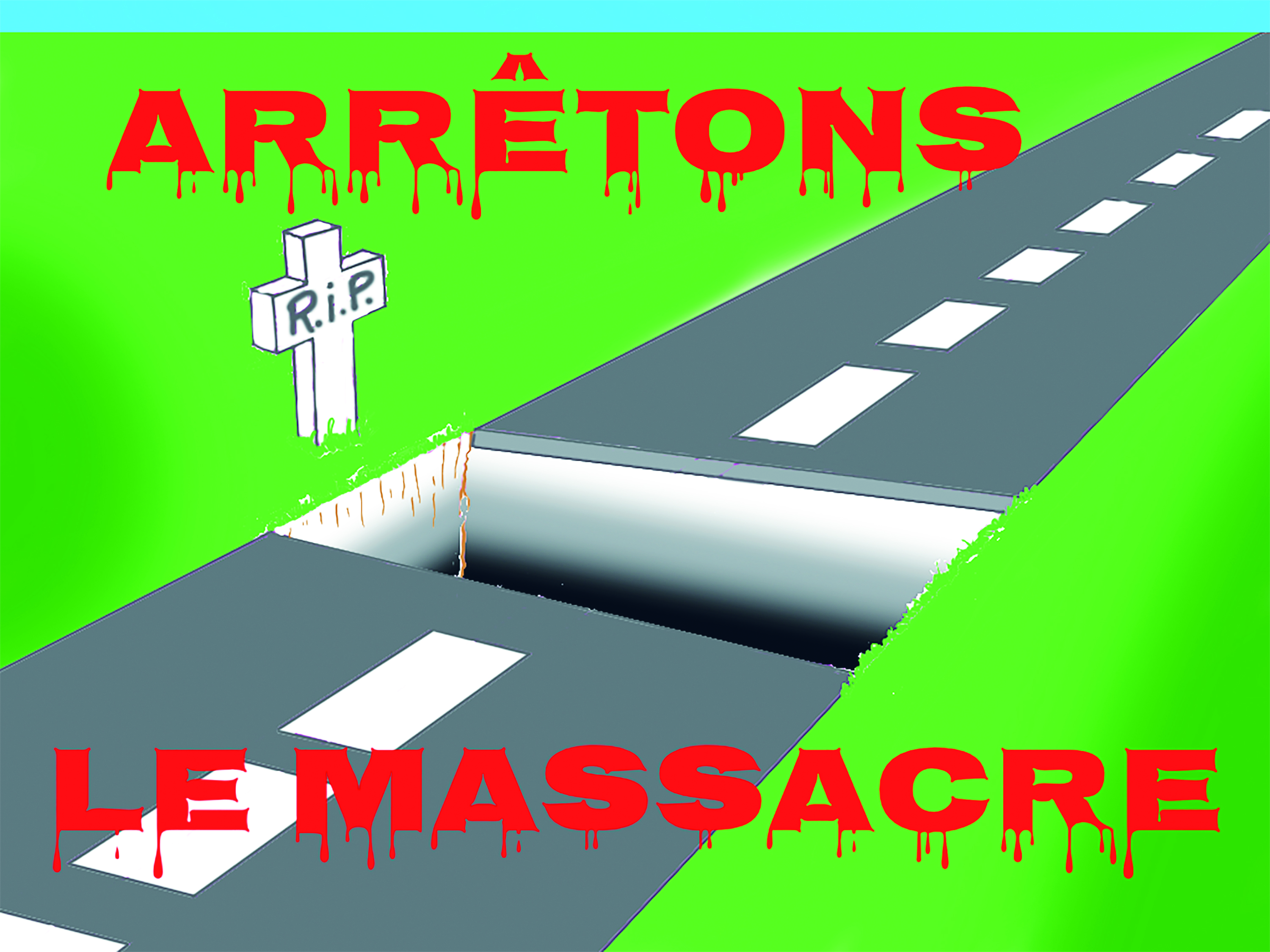 " Arrêtons le massacre " par Munoz