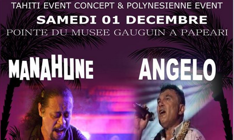 Manahune et Angelo en live à la Pointe du musée Gauguin