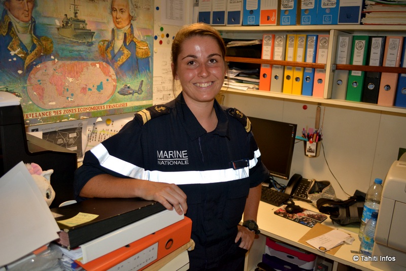 Le Second maître Marie en tant que secrétaire...