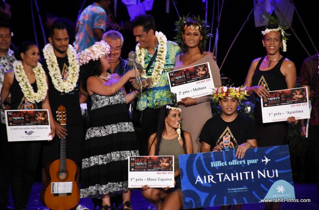 La troupe de Manohiva repart avec le grand prix Tapairu.