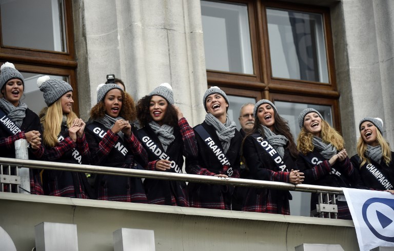 Les candidates au titre de Miss France présentées à Lille